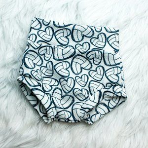 Volley Ball Heart Print Bummie.